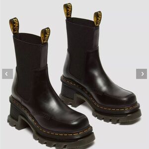 Dr Martens, CORRAN CHELSEA ATLAS LEATHER HEELED BOOTS worn twice